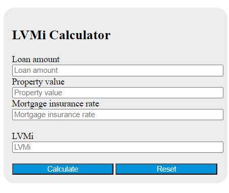 Lvmi Calculator & Formula Online Calculator Ultra